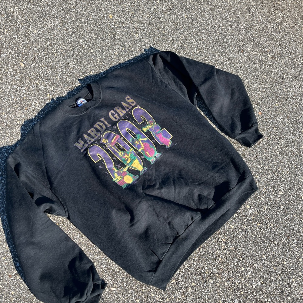 VINTAGE Mardi Gras Crewneck